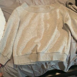 Off the shoulder sweatshirt